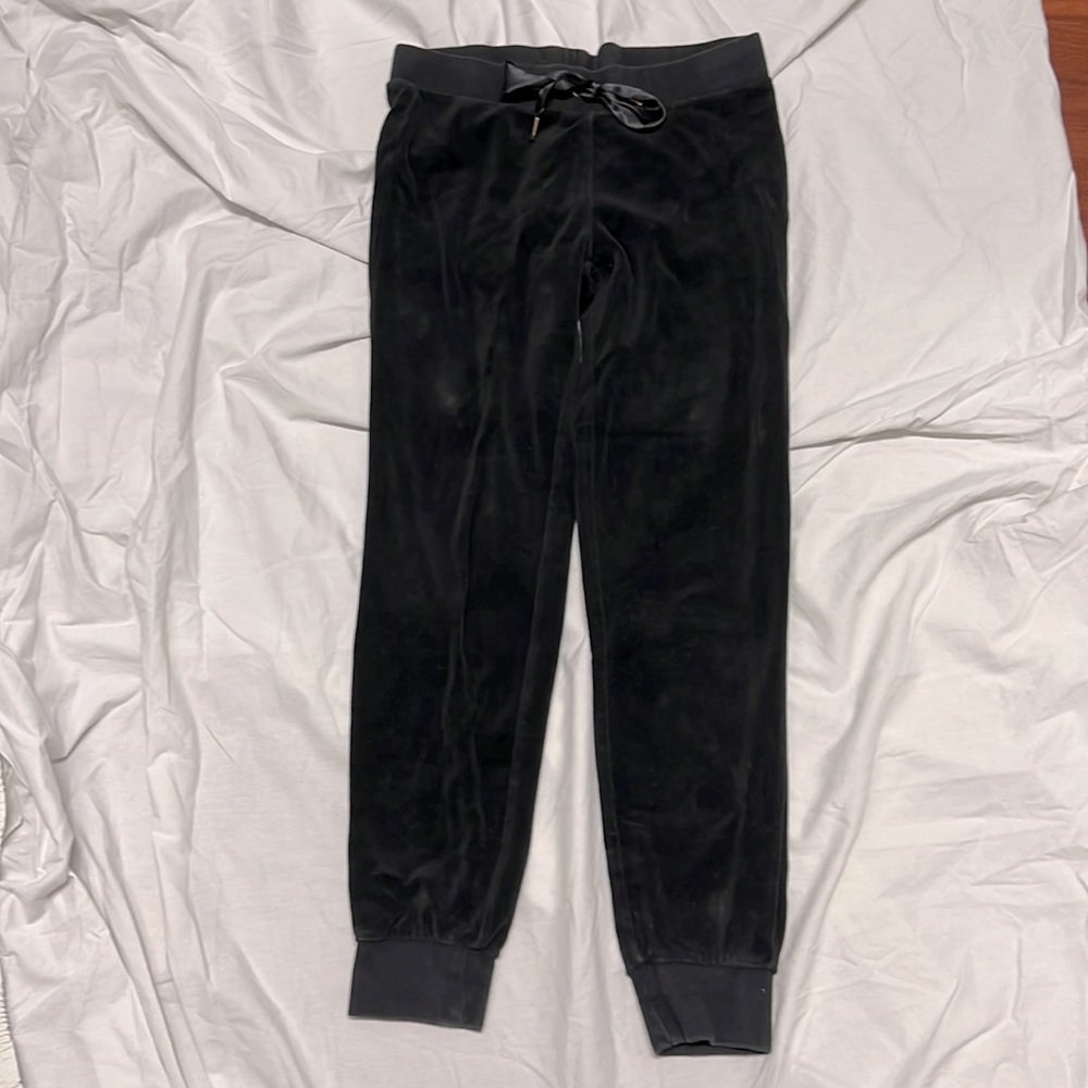 Juicy couture velvet sweatpants, black, S